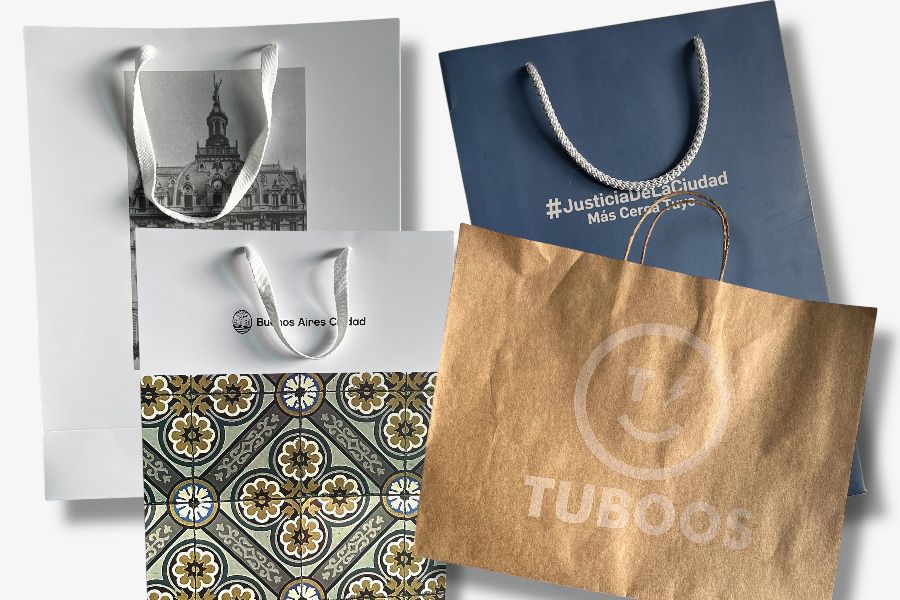 Bolsas con manija personalizadas